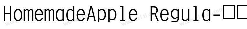 HomemadeApple Regula字体转换